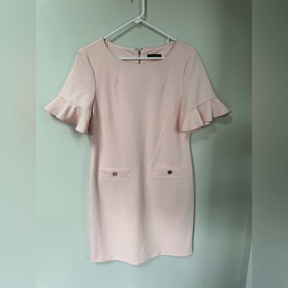 Women's Tommy Hilfiger Short Sleeve Mod Midi Sheath Dress Size 10